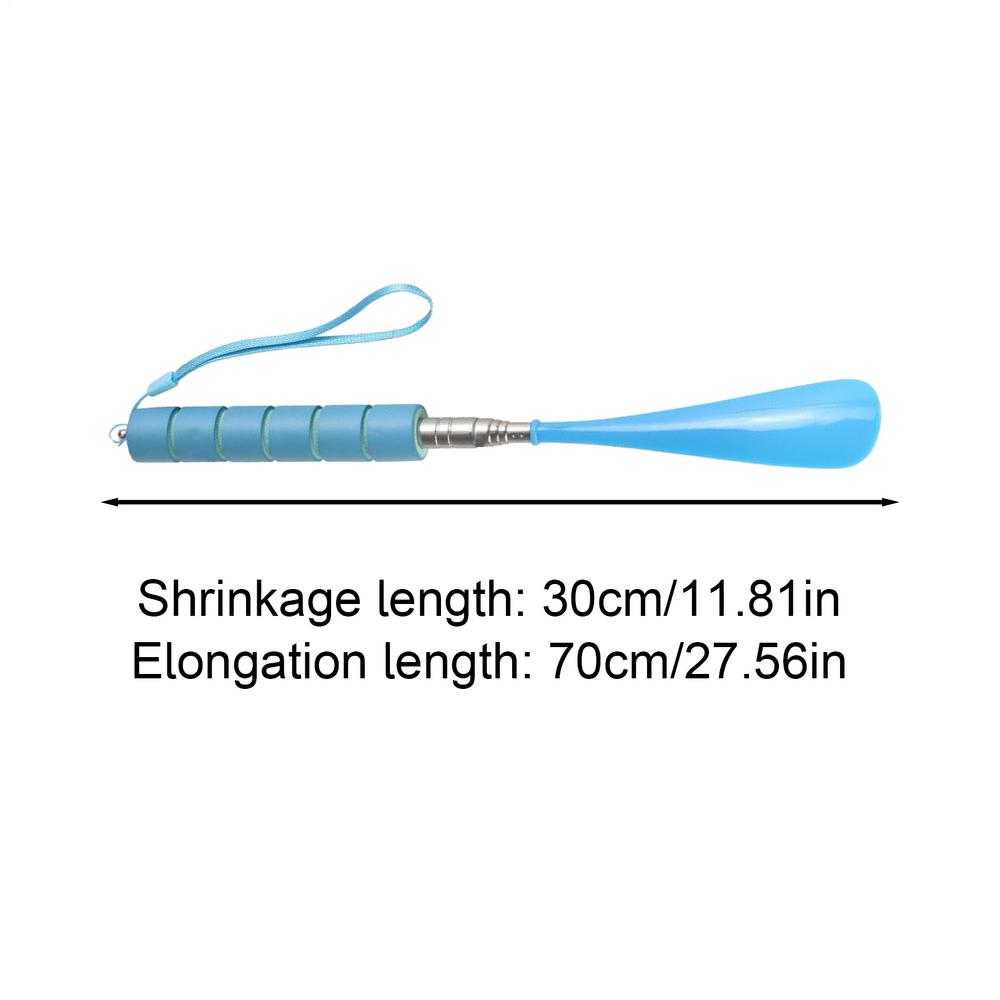 Long Handle Shoe Horn Stainless Steel Adjustable Extended Shoehorn Handle Shoe Putting Tool For Old Man With Diseases In Hands