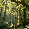 Natürlicher 7-Chakra Lebensbaum Edelstein Heilung Rohe Kristallsteine Wand Fenster Auto Hängendes Ornament für Yoga