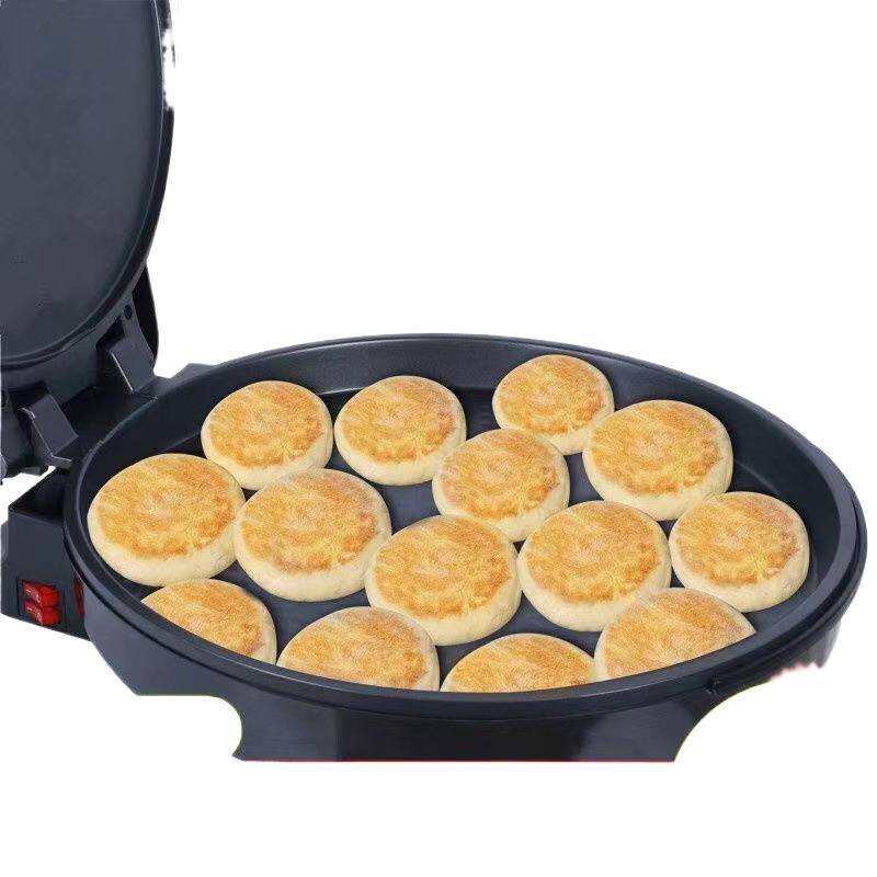 Commercial Double-Sided Electric Griddle for Pancakes and Crepes, Large Diameter, High Power