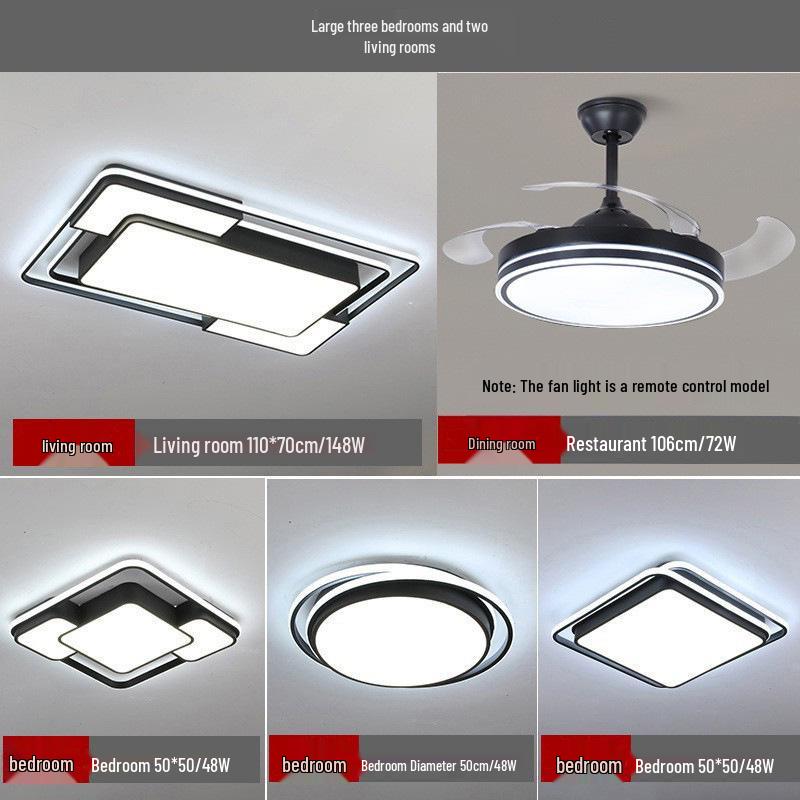 Zhongshan Modern LED Ceiling Light Package for Living Room, Bedroom, and Dining Room