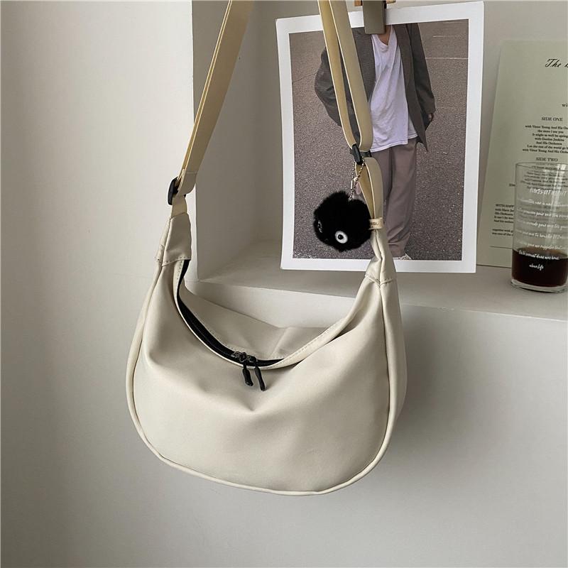 Oxford Cloth Crescent Bag for Women Lightweight Casual Shoulder Crossbody Handbag