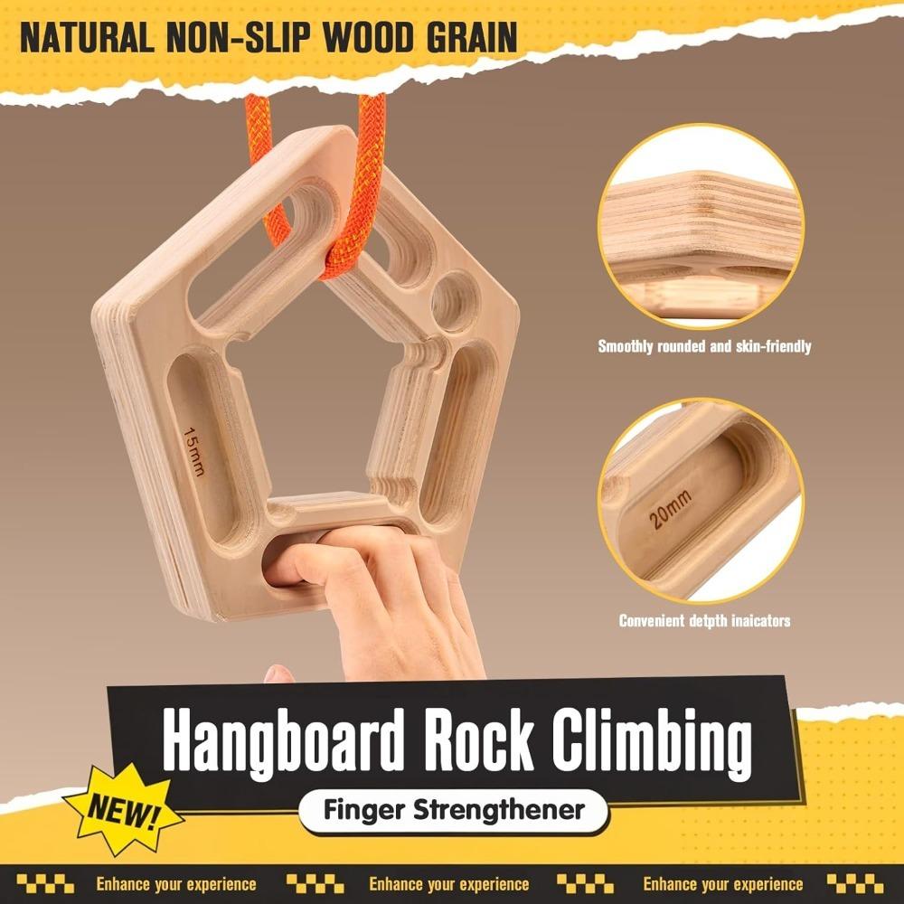 Adjustable Climbing Hangboard Finger Board Training Grip Strength Rock Climbing Equipment For Indoor Outdoor Gym Walls