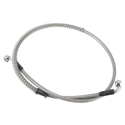 Motoforti Motorcycle Brake Clutch Universal Hose Line Pipe Hydraulic Reinforced Stainless Steel Braided Silver Tone 90cm Length