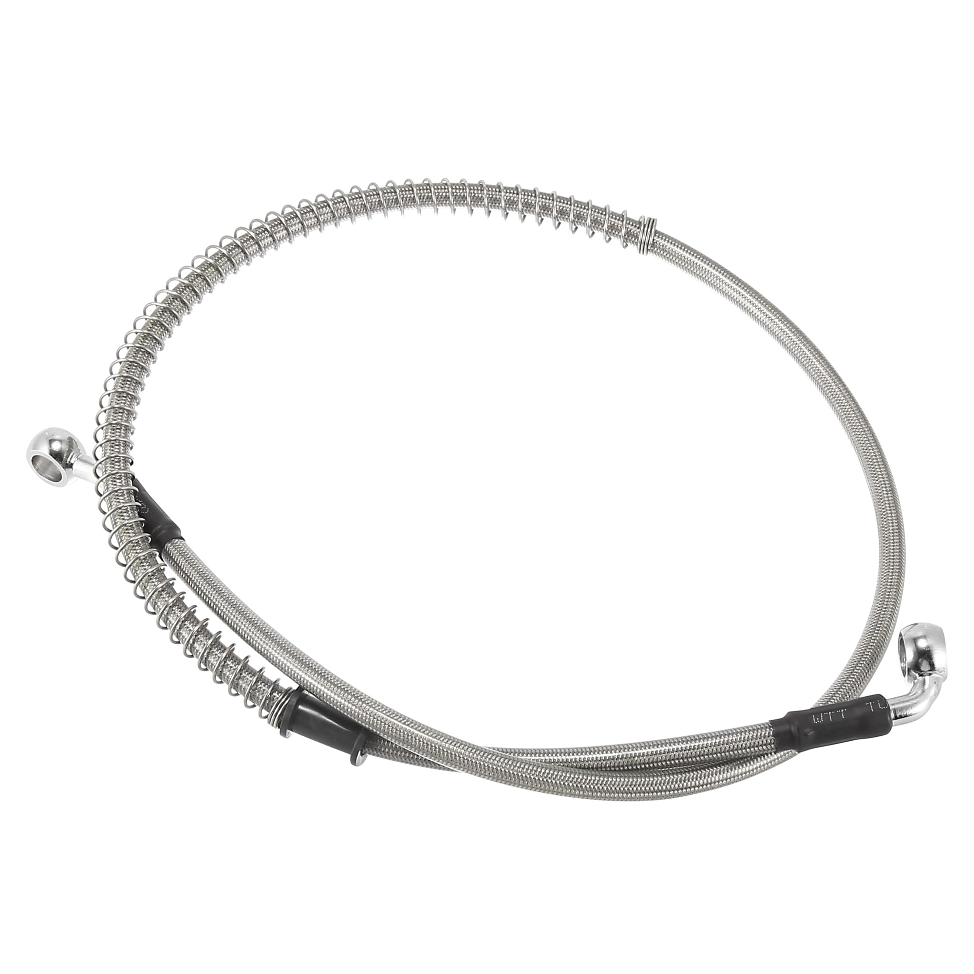 

Motoforti Motorcycle Brake Clutch Universal Hose Line Pipe Hydraulic Reinforced Stainless Steel Braided Silver Tone 90cm Length
