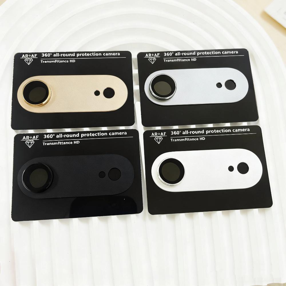 9H HD Armor Camera Lens Protector for IPhone 17 Air Aluminum Metal Ring Lens Tempered Glass Film Case Cap