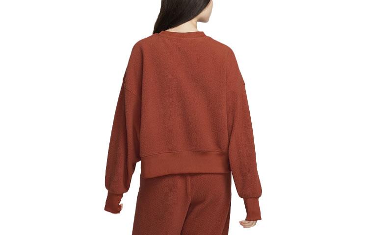 Nike Sweatshirts Women's Orange Crew Neck Moderate Regular DQ6845-832