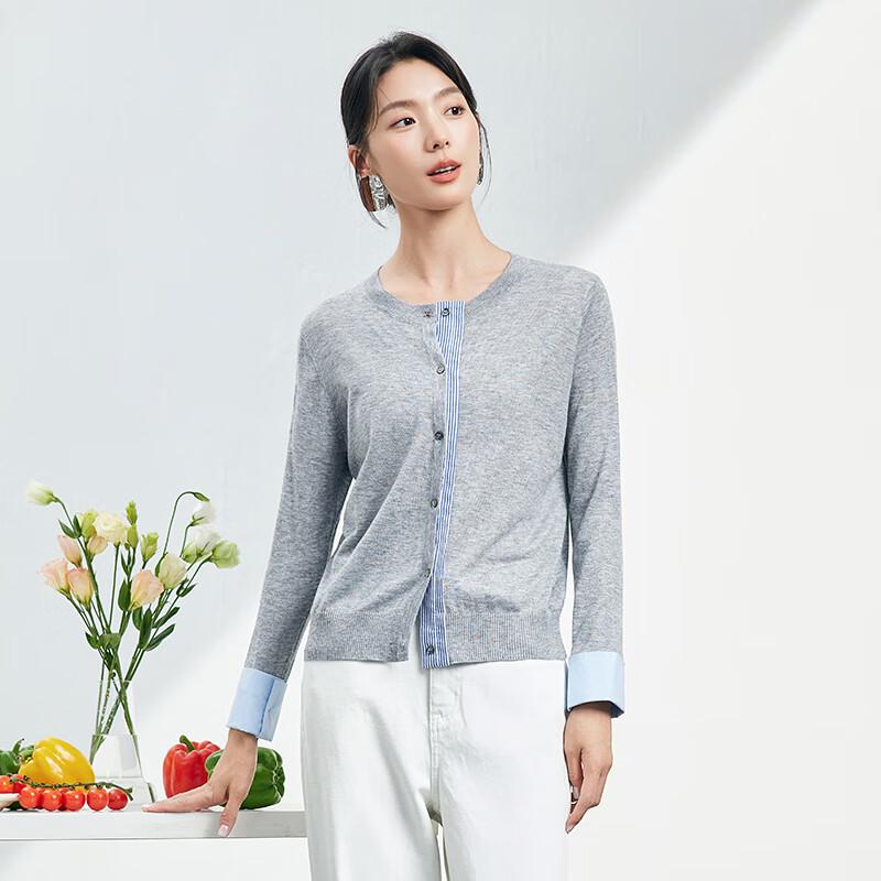 JOY SPEAKER Women's Short Wool Knit Cardigan