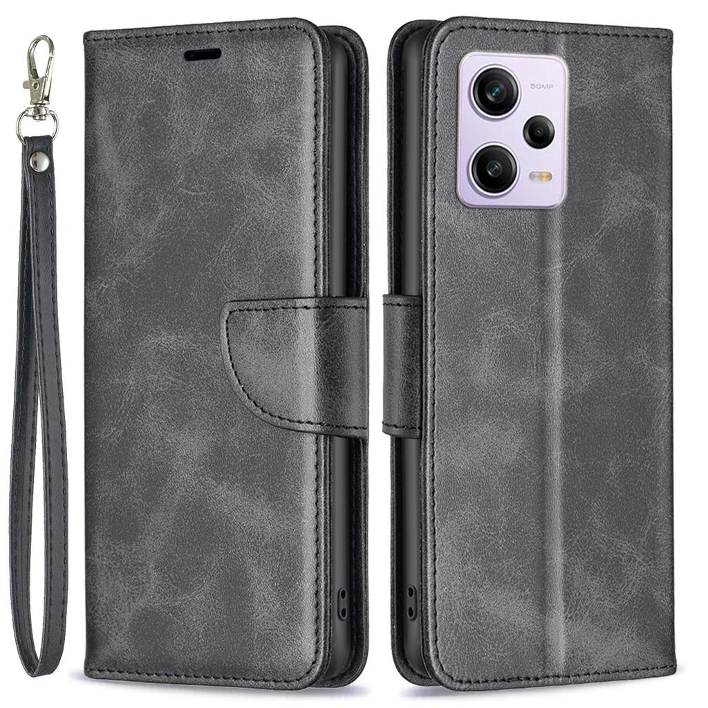 For Xiaomi Redmi Note 12 Pro 5G/Note 12 Pro Speed 5G/Poco X5 Pro 5G Case Smooth Leather Wallet Stand Mobile Phone Cover with Strap