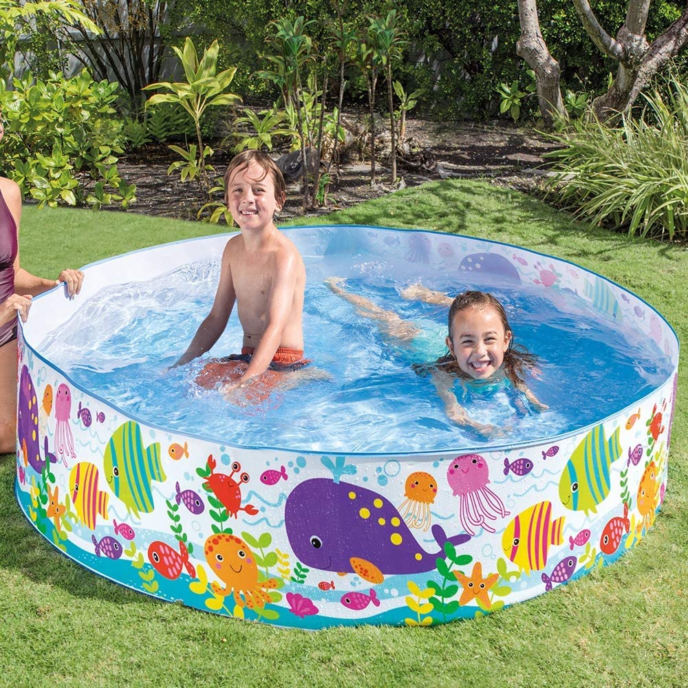 INTEX Ocean Play Snap Pool, Round, 183 X 38 Cm, 56452 [Official Japanese Product]