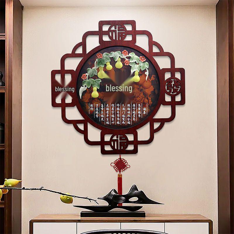 Chinese Style Decorative Wall Murals: Jade Carving Art for Living Room, Hallway & Restaurant