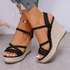 Summer Women Platform High Heel Wedges Shoes  Female Buckle Sandals Sexy Bohemia Style Mujer Women's Sandals