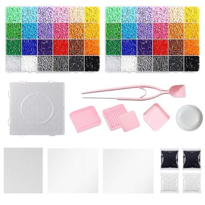 Modfied Modified Iron Beads 24 Color Set 2.6mm Approx. 28,000 Pieces DIY Craft Kit for Beginners