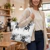 Stylish Bee Print Casual Tote Bag Lightweight Portable Daily Use Handbag for Women