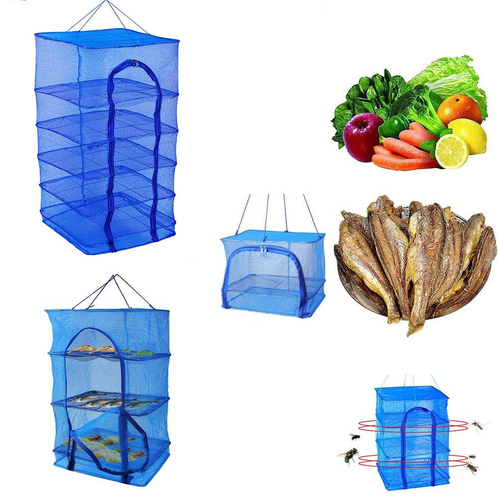 Foldable Food Drying Net Hanging Dry Goods Drying Fishing Net  Indoor And Outdoor