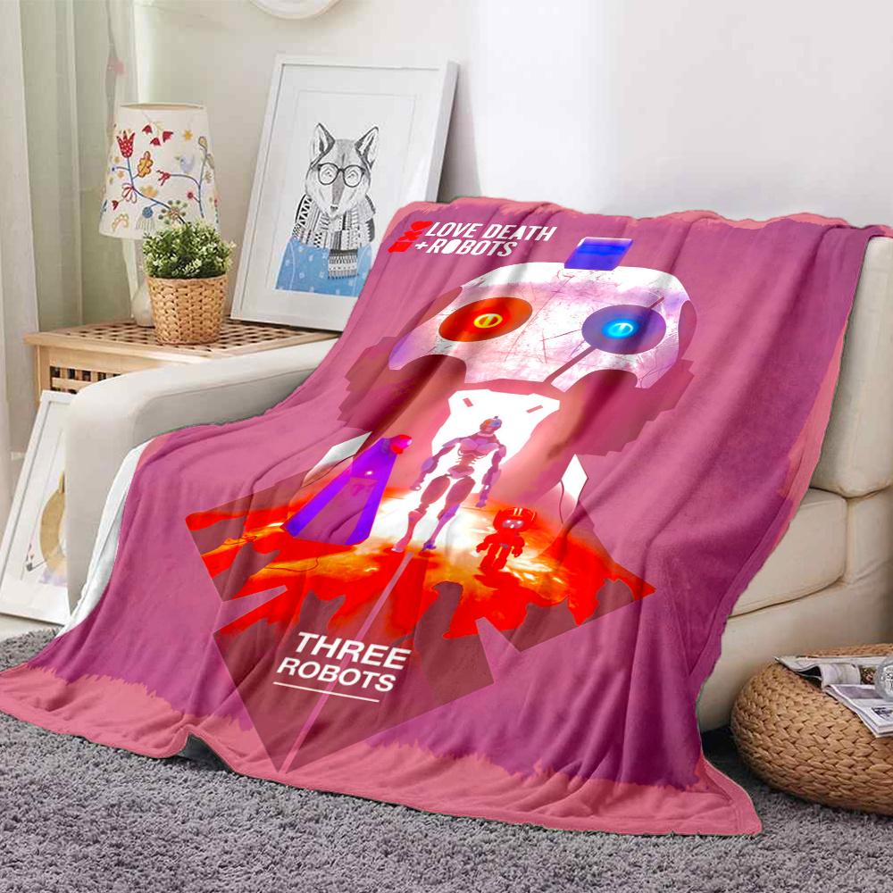 Love Death Robots Blanket, High quality Comfortable for All Seasons, Home Decor, Warmth and Comfort