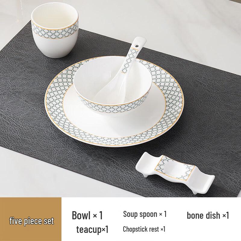 

Elegant Green Bone China Dinnerware Set