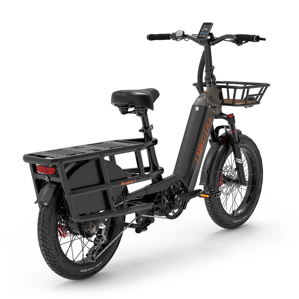 LANKELEISI WOMBAT Cargo E-Bike 1000W, 48V 20Ah, Max Load 200KG, Hydraulic Disc Brake, Shimano 7-Speed, Torque Sensor, Thumb Throttle