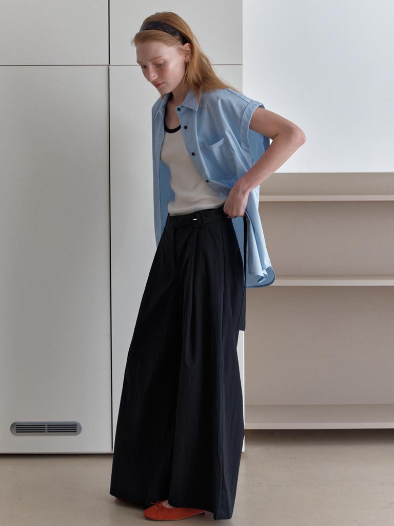 Elssibeui Pocket Point Short-Sleeve Shirt_Skyblue