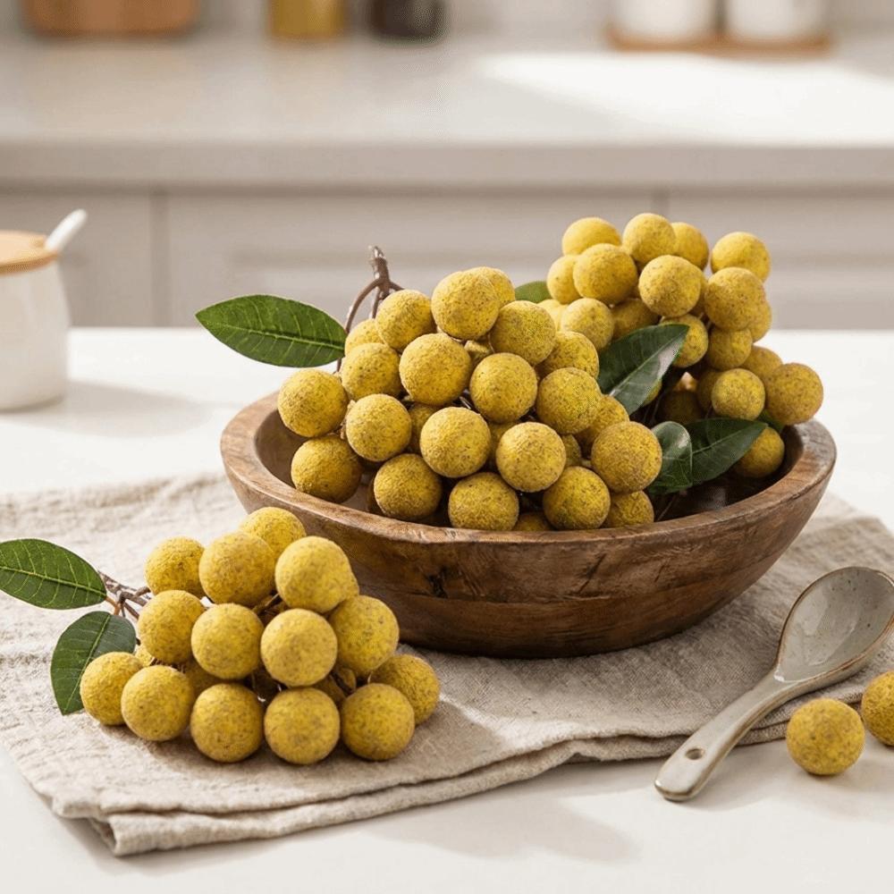 Lifelike Simulation Longan Handicrafts Foam Longan Model Fruit Model Flower Arrangement