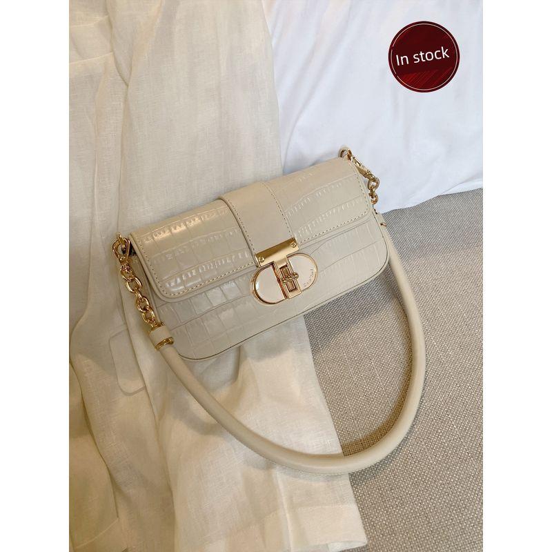 

South Wind Chio2nd Peach Oolong French Underarm Bag Beige