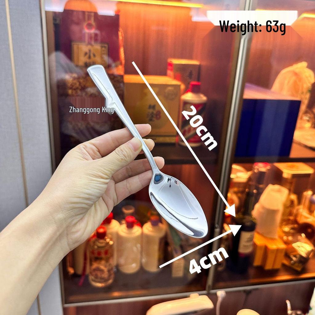 Korean Long Handle Stainless Steel Dinner Spoon