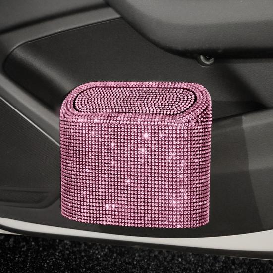 Pratico cestino per auto glitter compatto per raccogliere oggetti