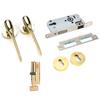 Mechanical Door Lock with Handle Set Modern Interior Bedroom Door AntiTheft Lock Kit