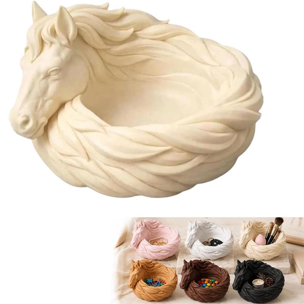 Functional Organizer Horse Catchall Bowl Portable Horse Jewelry Dish Desk Organizer