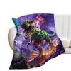 Cartoon Dinosaur Flannel Blanket Digital Printing Nap Gift Blanket Fleece Blanket