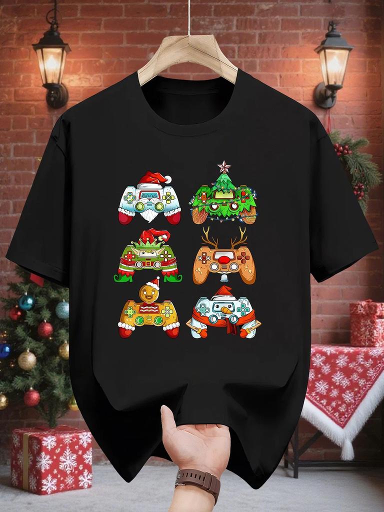 Christmas Gamer T-Shirt, Adorable Holiday Gaming Apparel, Fun Christmas Controll