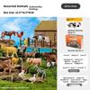 Realistic Animal Figure Toy Early Education Set - Baby Plant Recognition Kit Lion Tiger Elephant Panda Giraffe Animal Figure Toy