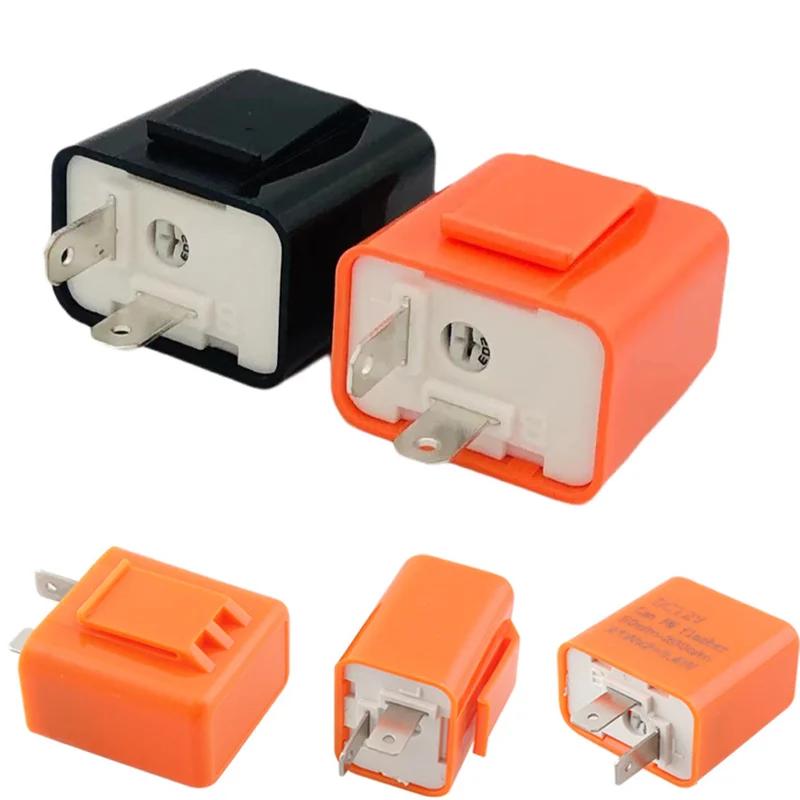 2 buc Releu LED Universal cu 2 pini, Comutator Motocicletă, Semnalizare, Viteză Ajustabilă, Releu Electronic Moto, Semnalizare