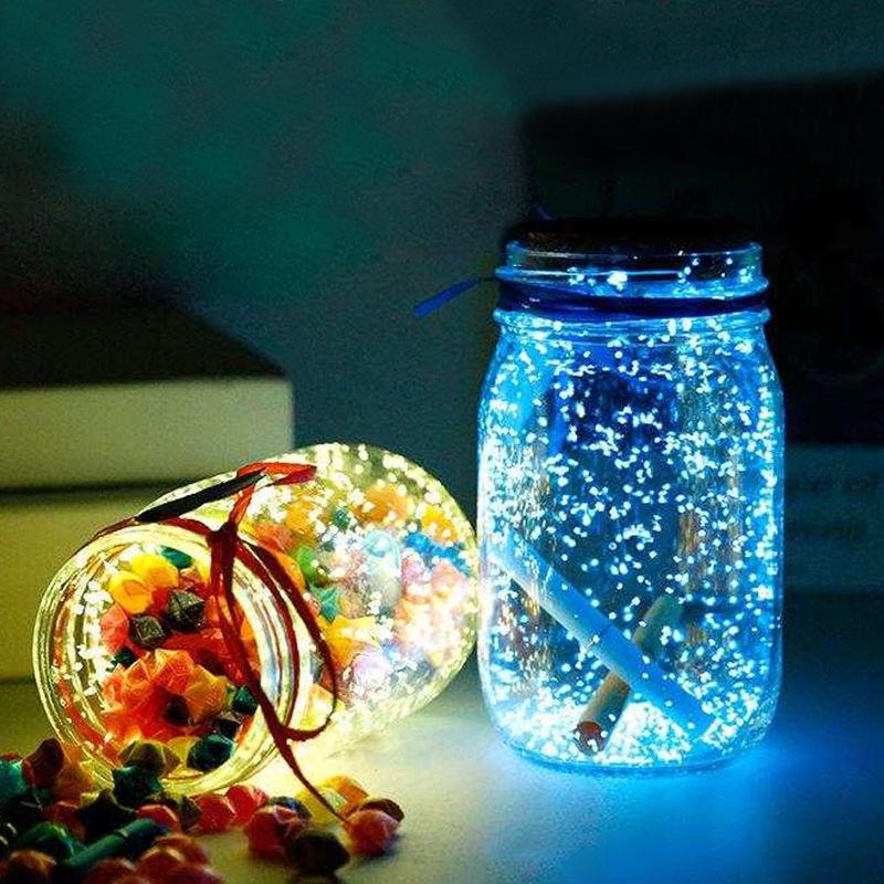 Luminous Starry Sky Glass Wish Bottle with Cork - Creative Gift for Birthdays or Women's Day