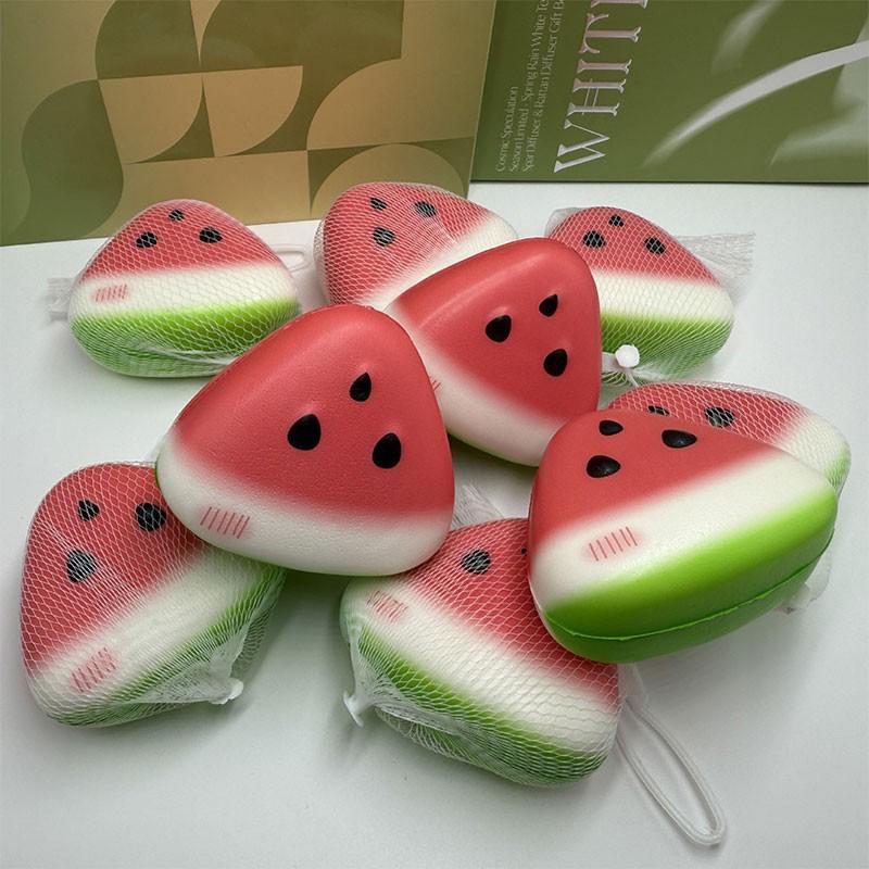 Watermelon Squishy Toys Slow Rising Anti-Stress Simulated Fruit Soft Squeeze Toy For Party Decompression Toy Gifts