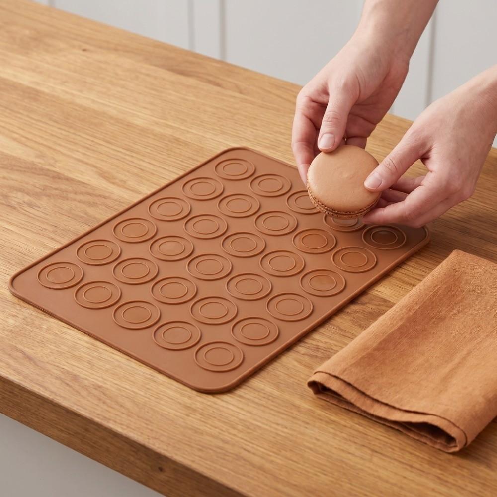Lebensmittelechtes Silikon Macaron Backmatte Antihaft Runde Keksplatte Hausbacken Gebäck DIY Dessert