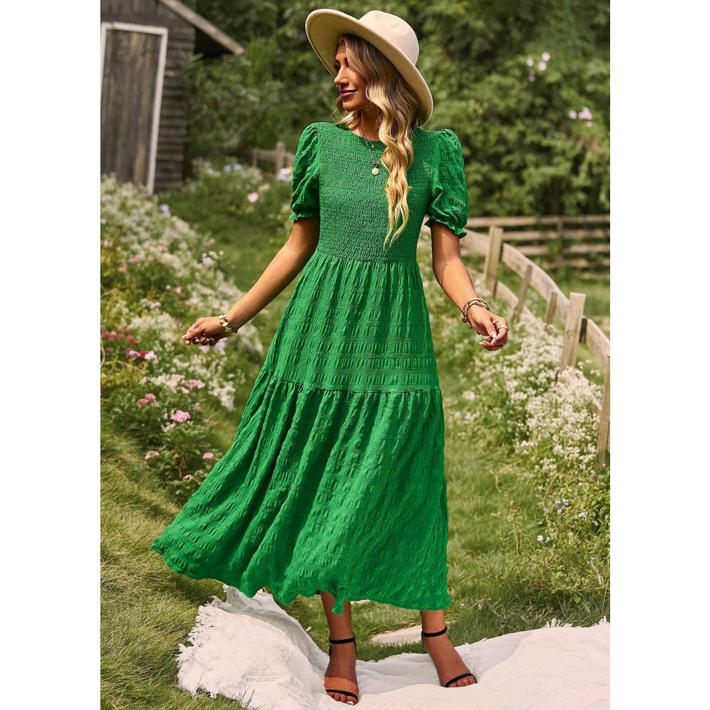 YNIQUE Temperament Casual Vacation Dress Spring/Summer Short Sleeve A-Line Dresses