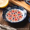 Daisy Saucer Household Ceramic Seasoning Saucer Dipping Saucer Vegetable Saucer Bone Saucer Soy Sauce Saucer Vinegar Saucer