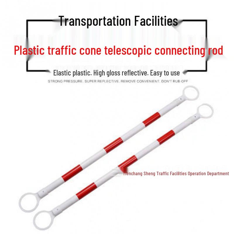 70cm Reflective Rubber and PVC Traffic Cone - No Parking Ice Cream Cone Design