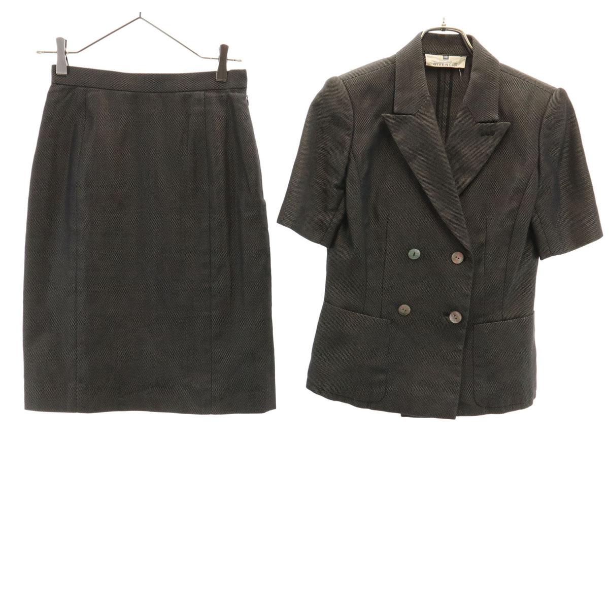 

GIVENCHY 90s Old Short sleeve Double breasted Skirt suit Setup 38 Women Used