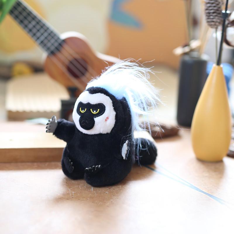 

Милая милая белая обезьянка подвеска плюшевая игрушка кукла школьный рюкзак подвесное украшение брелок кукла кукла 13cm