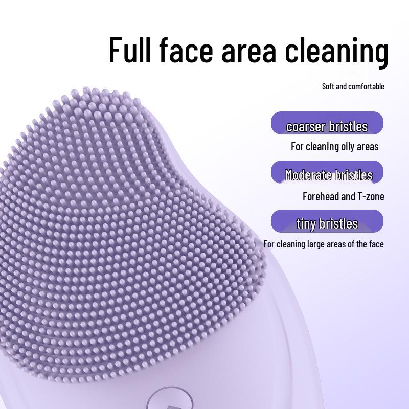 Rechargeable Silicone Sonic Facial Cleansing Brush for Men & Women