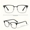 Men's High-definition Anti Blue Light Glasses - Retro Transparent Lens Full Frame Design Fashionable Unisex Glasses