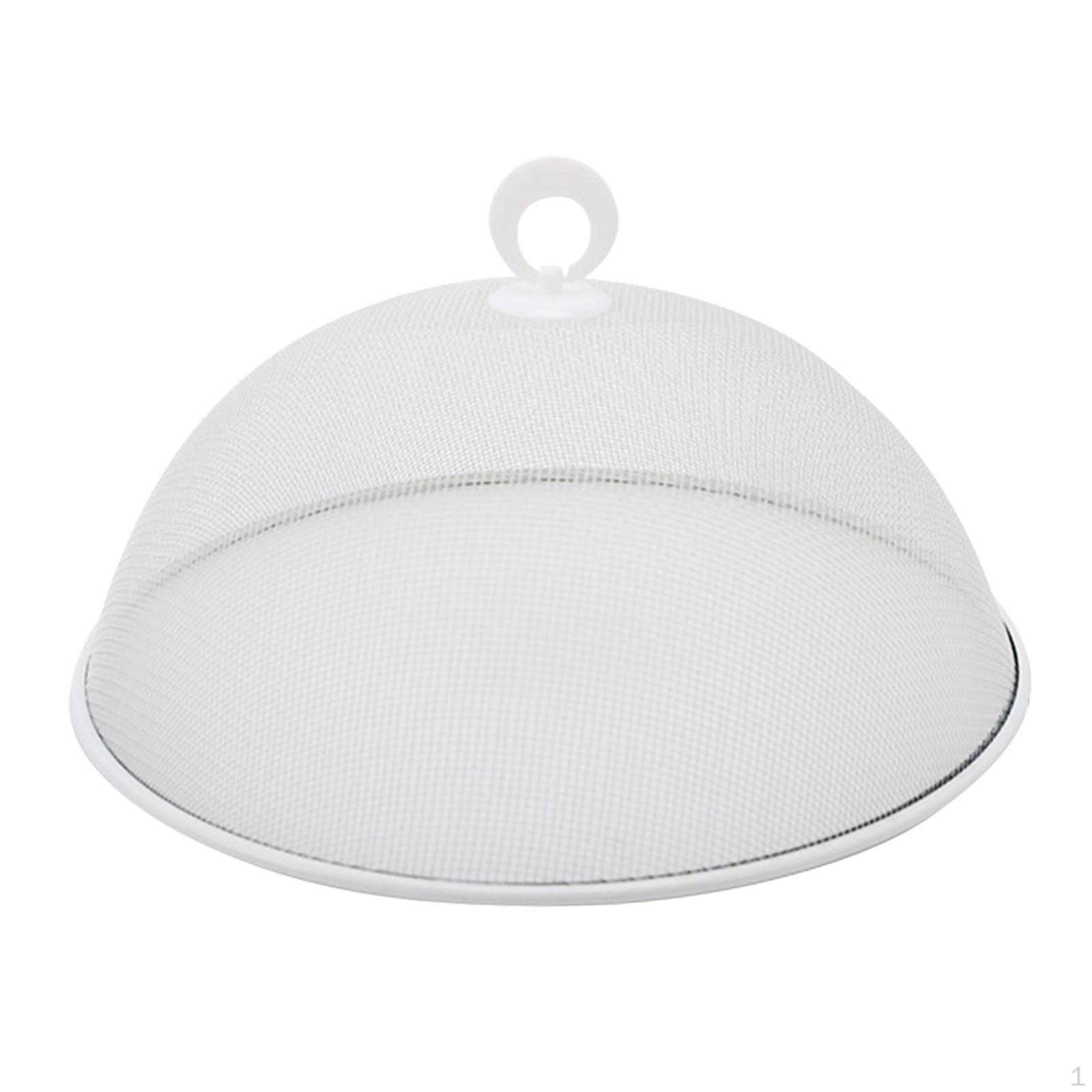 

11.02 Inch Reusable Metal Mesh Food Cover Multi-Purpose Picnic for Picnics, Etc. белый