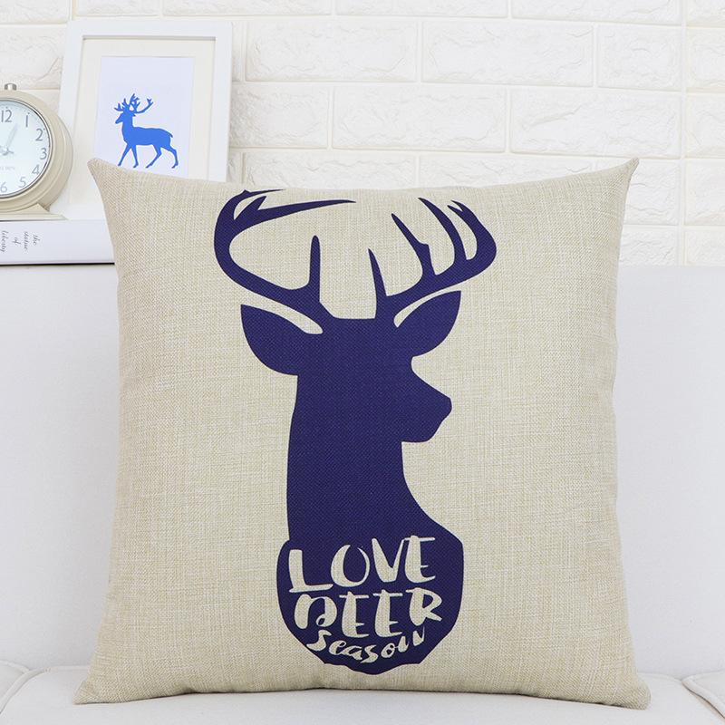 Pillow Cushion Office Waist Pillow Car Sofa Living Room Seat Lumbar Cushion Nordic Style Cotton Linen Square Pillow