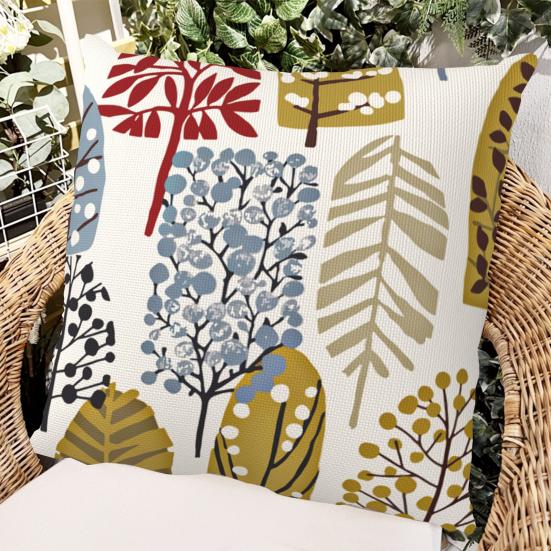 Pillowcase Hidden Zipper Easy to Clean Comfortable Printed Design Vintage Abstract Botanical