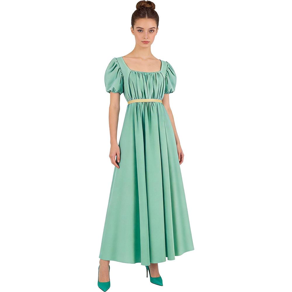 5 Bridgetown Cosplay Vintage Regent Dress, Halloween Victorian High-Waisted Tea Dress Long Dress
