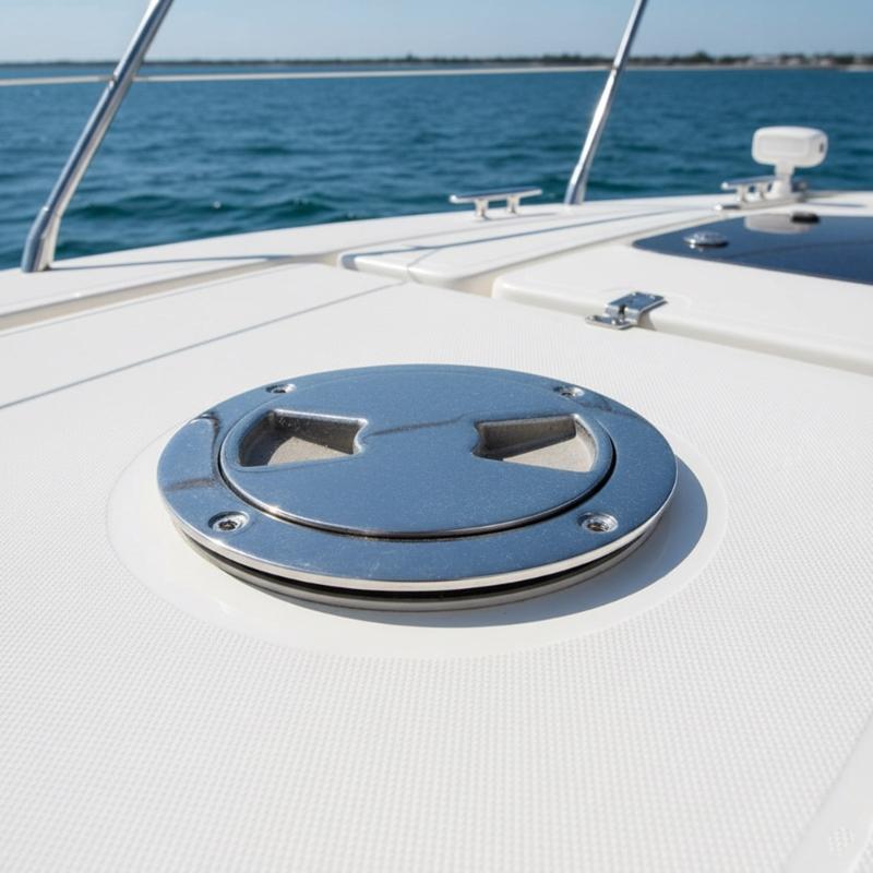 Universal 316 Stainless Steel Round Deck Plate Easy Installation Removable Design For Yachts Vessel Marine Applications