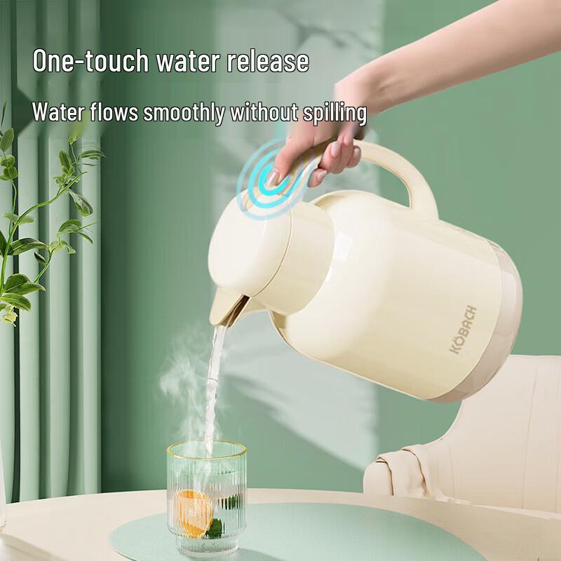 Kobach Puff Series 1.3L Glass Liner Thermos