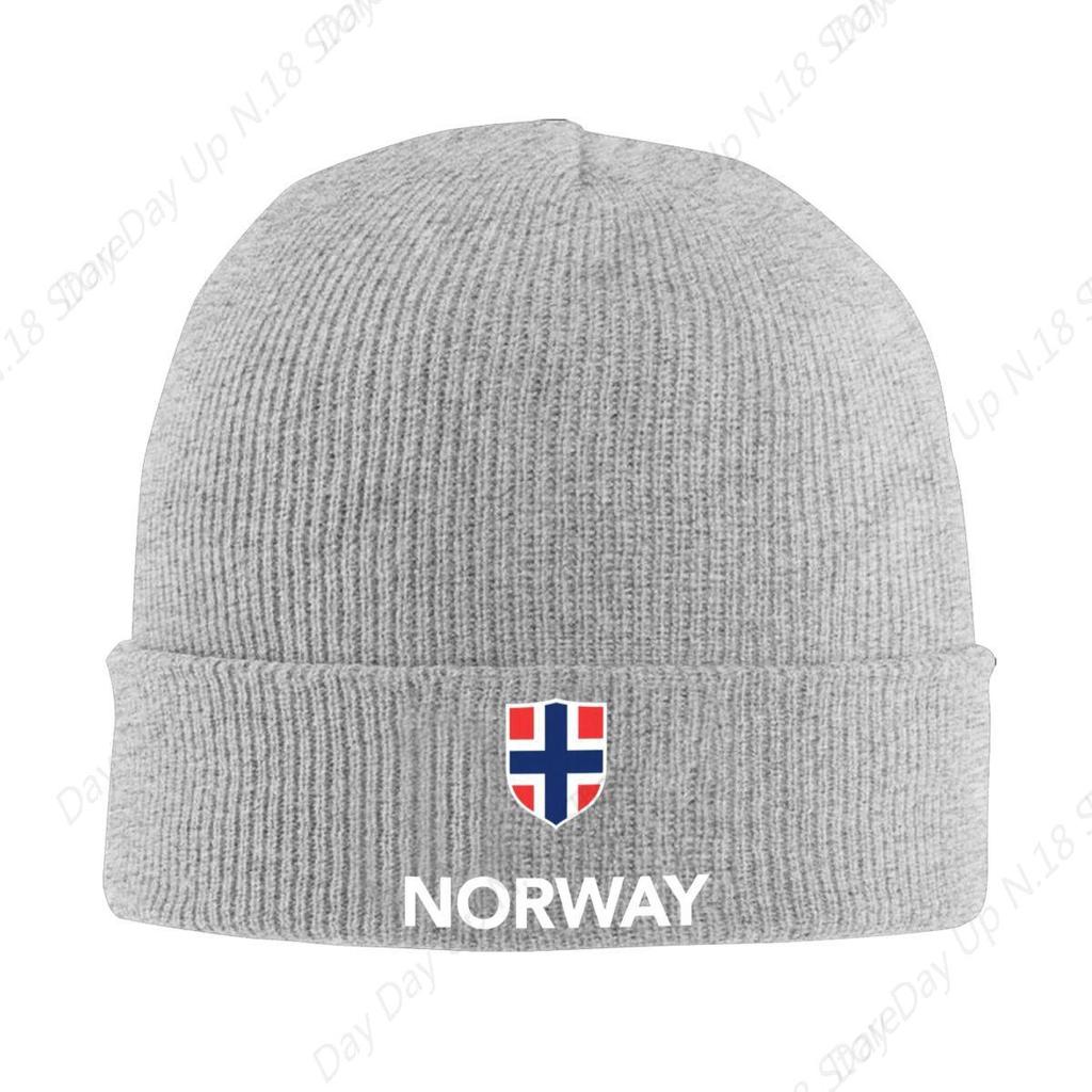 Norwegische Stolz Norwegen Flagge Beanie Mützen Kappen Unisex Winter Warm Strickmütze Damen Herren Hip Hop Erwachsenen Mützen