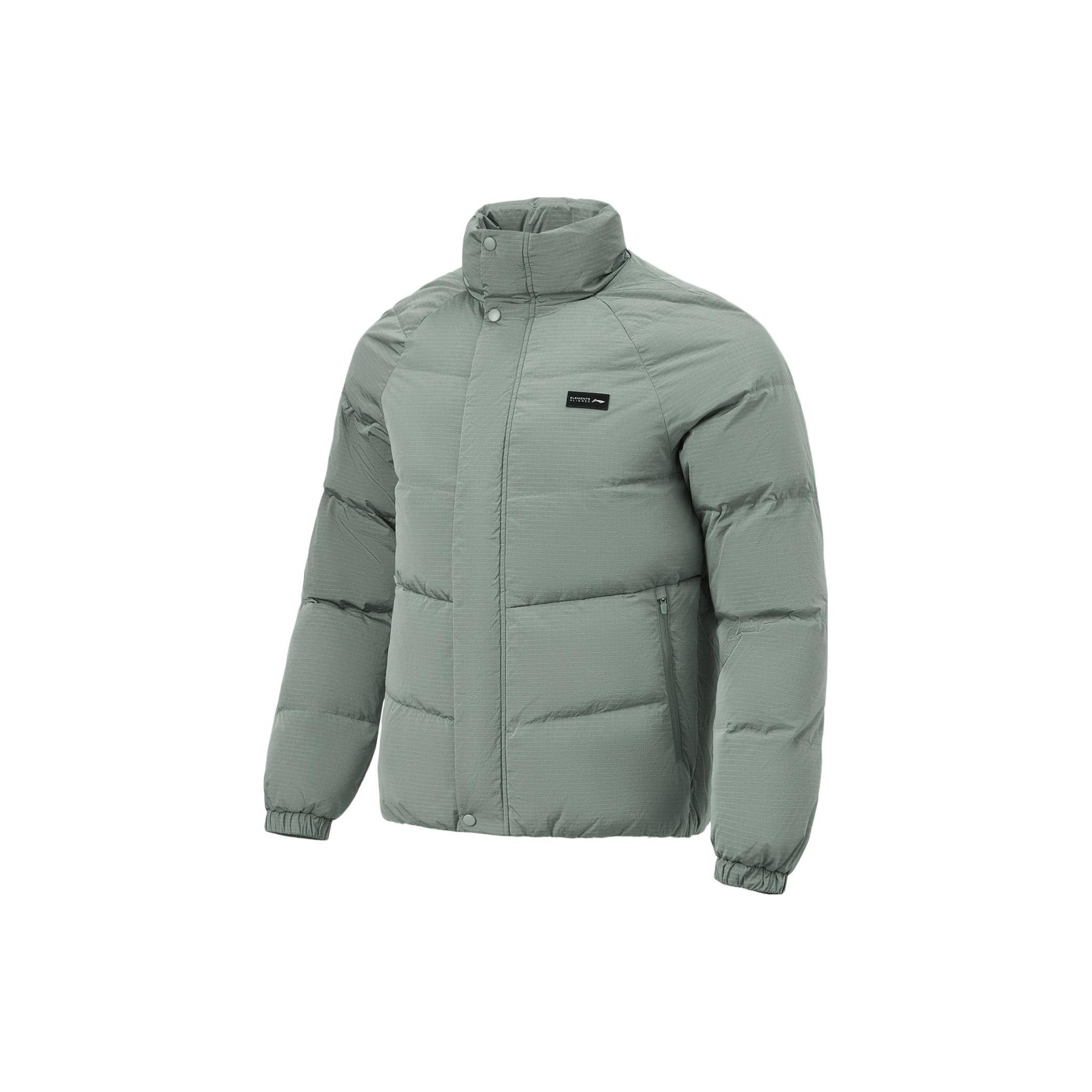 Li Ning Fitness Series Down Jacket Men s Gray Green AYMT059-3 M